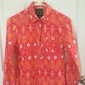 Multicolor ikat pattern XS C-Wonder button down shirt